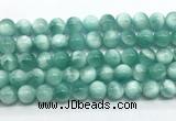 CAS332 15.5 inches 10mm round peacock angelite gemstone beads