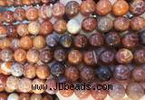 AGBS315 15 inches 10mm round red dragon veins agate beads wholesale