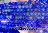 AGBS342 15 inches 6mm round blue dragon veins agate beads wholesale