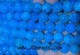 AGBS352 15 inches 12mm round blue dragon veins agate beads wholesale