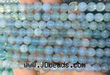 AGBS355 15 inches 6mm round blue dragon veins agate beads wholesale