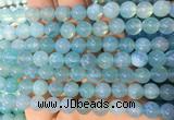 AGBS356 15 inches 8mm round blue dragon veins agate beads wholesale