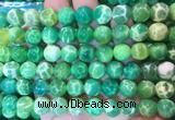 AGBS375 15 inches 10mm round green dragon veins agate beads wholesale