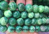 AGBS377 15 inches 14mm round green dragon veins agate beads wholesale