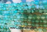 AGBS394 15 inches 6mm round green agate beads wholesale