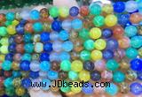 AGBS404 15 inches 6mm round colorful agate beads wholesale