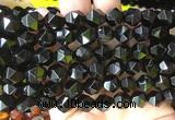 AGBS416 15 inches 10mm faceted nuggets agate gemstone beads wholesale