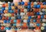 AGBS418 15 inches 6mm faceted round sugar heart agate beads wholesale