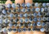 AGBS428 15 inches 8mm faceted round sugar heart agate beads wholesale