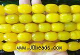AGBS432 15 inches 13*18mm faceted drum agate beads wholesale