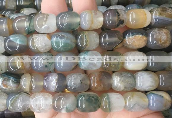 AGBS453 15 inches 12*14mm drum agate gemstone beads wholesale