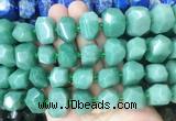 AJBS01 15 inches 12*16mm - 13*18mm faceted nuggets green aventurine beads