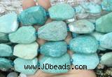 AMBS18 15 inches 18*25mm - 22*30mm faceted freeform amazonite beads