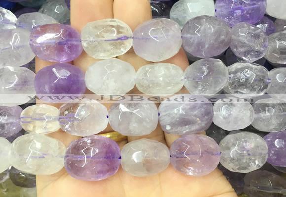 ANBS03 15 inches 12*16mm - 13*18mm faceted nuggets ametrine beads