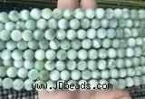 ASBS10 15 inches 8mm round green angelite gemstone beads wholesale