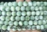 ASBS12 15 inches 12mm round green angelite gemstone beads wholesale