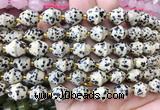 BLBS20 15 inches 10*11mm bell dalmatian jasper beads wholesale