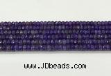CAA5436 15.5 inches 6*8mm faceted rondelle agate gemstone beads