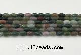 CAA5471 15.5 inches 8*12mm faceted rice agate beads