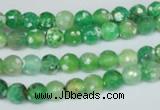 CAG1516 15.5 inches 8mm faceted round fire crackle agate beads