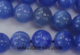 CAG4302 15.5 inches 8mm round dyed blue fire agate beads