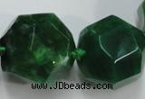 CAG5593 15 inches 10*12mm - 25*27mm faceted nuggets agate beads