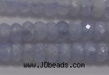 CAG5993 15.5 inches 4*6mm faceted rondelle blue lace agate beads