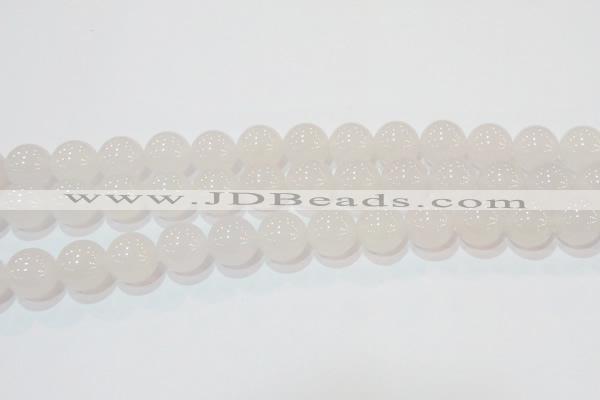 CAG6506 15.5 inches 16mm round Brazilian white agate beads
