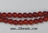 CAG7856 15.5 inches 4mm round red agate beads wholesale
