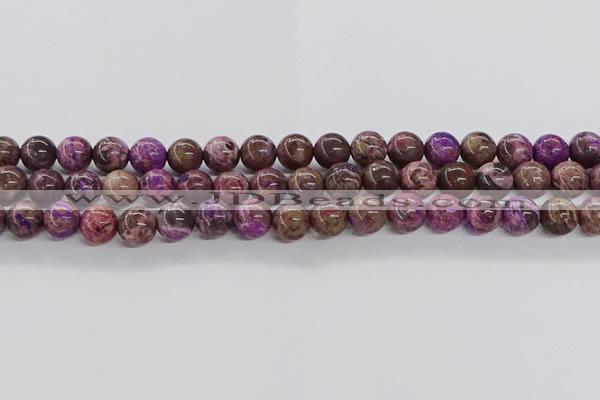 CAG9641 15.5 inches 8mm round ocean agate gemstone beads wholesale