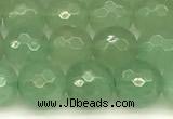 CAJ830 15 inches 6mm faceted round green aventurine beads