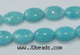 CAM304 15.5 inches 10*14mm oval natural peru amazonite beads wholesale