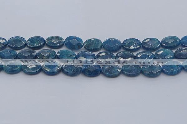 CAP391 15.5 inches 12*16mm faceted oval apatite gemstone beads
