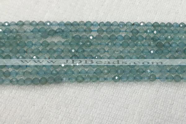 CAP620 15.5 inches 2mm faceted round tiny apatite gemstone beads