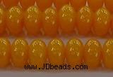 CAR410 15.5 inches 6*9mm rondelle synthetic amber beads wholesale