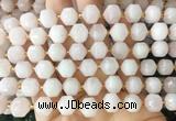 CCBS152 15 inches 10mm faceted prism rose quartz beads wholesale
