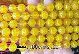 CCBS157 15 inches 10mm faceted prism agate beads wholesale