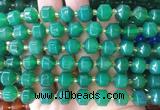CCBS159 15 inches 10mm faceted prism agate beads wholesale