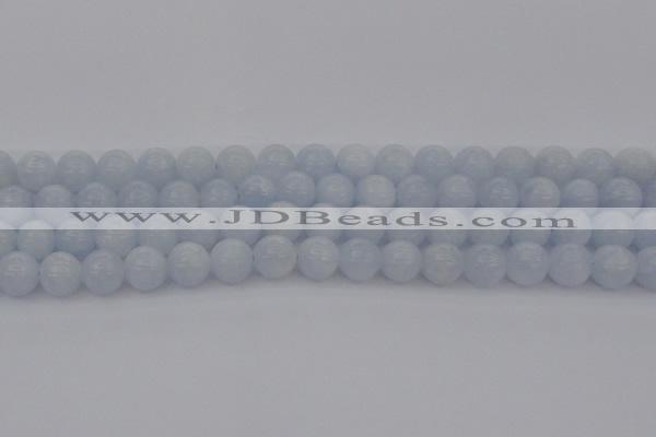CCA407 15.5 inches 10mm round blue calcite gemstone beads
