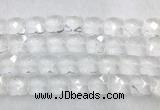 CCBS17 15 inches 16mm faceted square white crystal beads wholesale