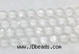CCBS23 15 inches 16mm faceted coin white crystal beads wholesale