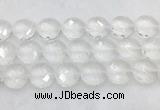 CCBS25 15 inches 20mm faceted coin white crystal beads wholesale