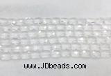 CCBS33 15 inches 8*12mm faceted rectangle white crystal beads wholesale