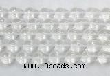 CCBS47 15 inches 12*16mm faceted teardrop white crystal beads wholesale