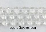 CCBS49 15 inches 15*20mm faceted teardrop white crystal beads wholesale