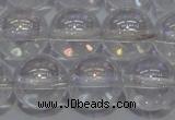 CCC402 15.5 inches 8mm round AB-color white crystal beads