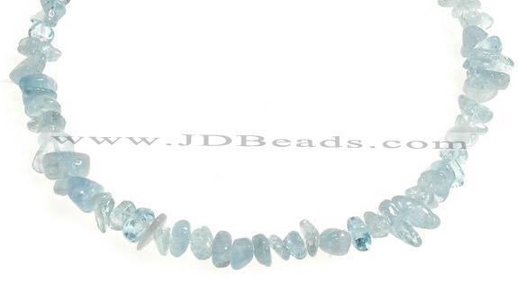 CCH43 16 inches aquamarine chips gemstone beads wholesale