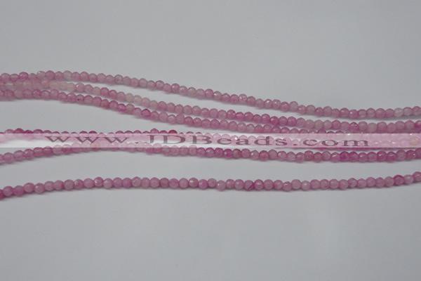 CCN1316 15.5 inches 3mm faceted round candy jade beads wholesale