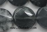 CCN1654 15.5 inches 25mm faceted coin candy jade beads