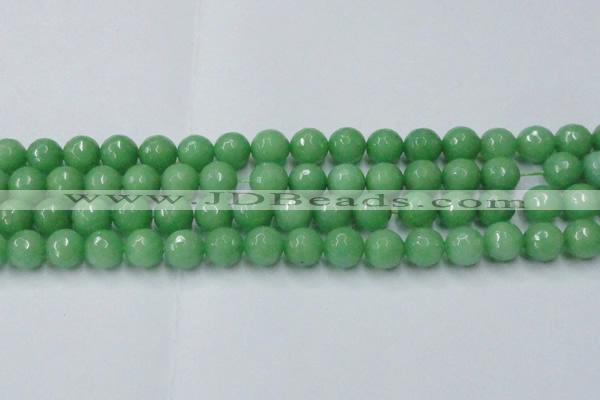 CCN2034 15 inches 14mm faceted round candy jade beads wholesale